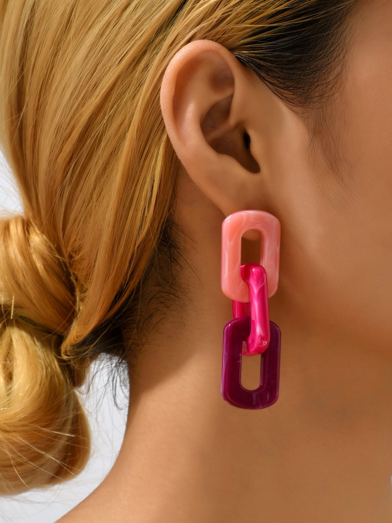 Candy Color Graceful Personality Acrylic Earrings