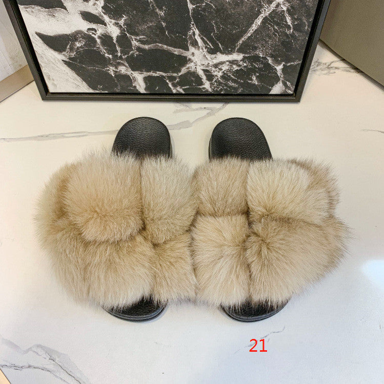 Fox and raccoon fur nails SHOES