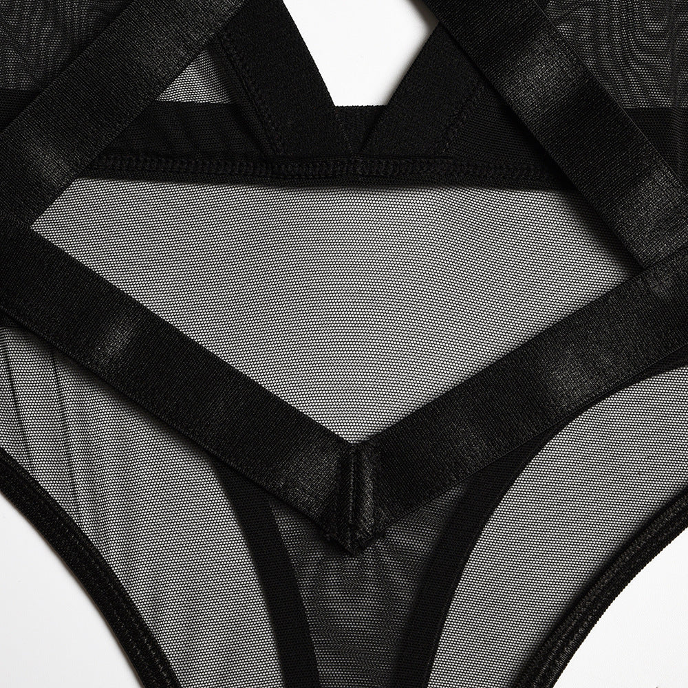 European And American Interest Onesie Mesh Stitching