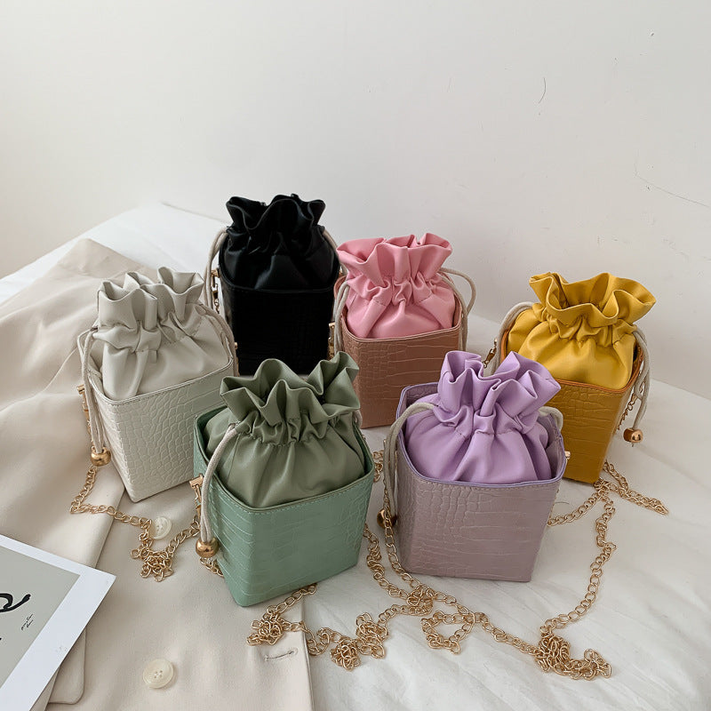 All-match pattern chain crossbody bag