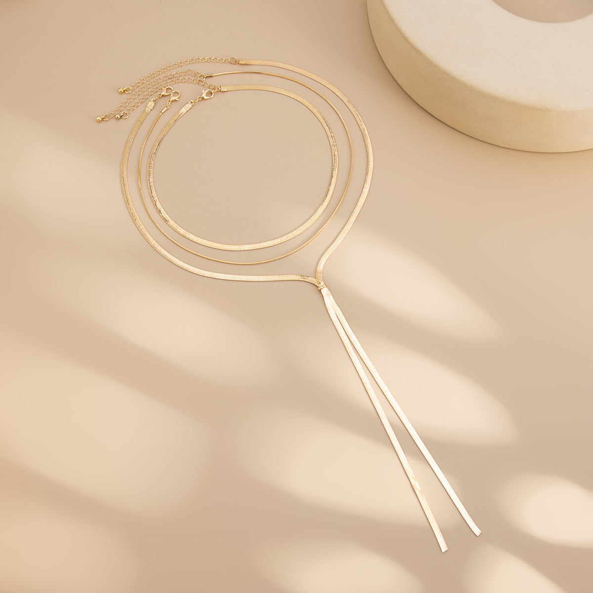 Simple Hip Hop Long Clavicle Chain