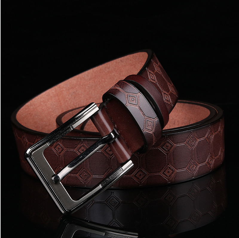 New leather belt for men, European and American style belt