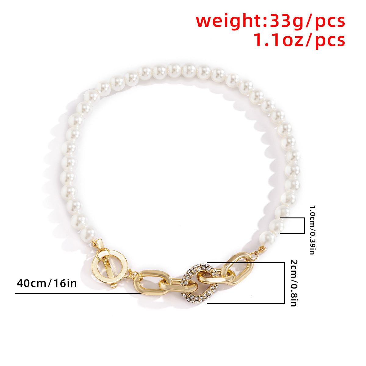 Temperament Micro Diamond Geometric Necklace