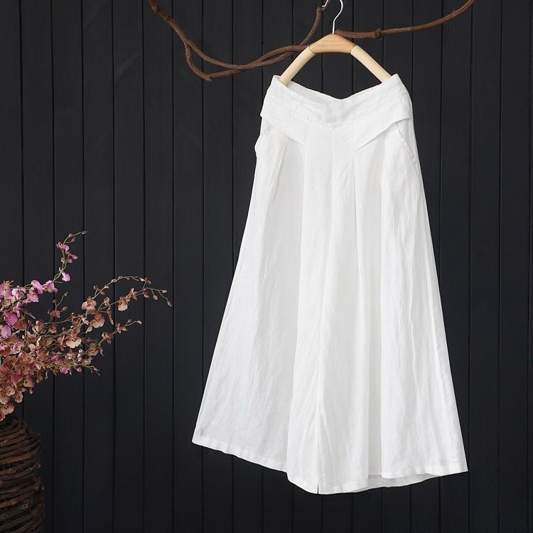 Women's cotton and linen casual pants