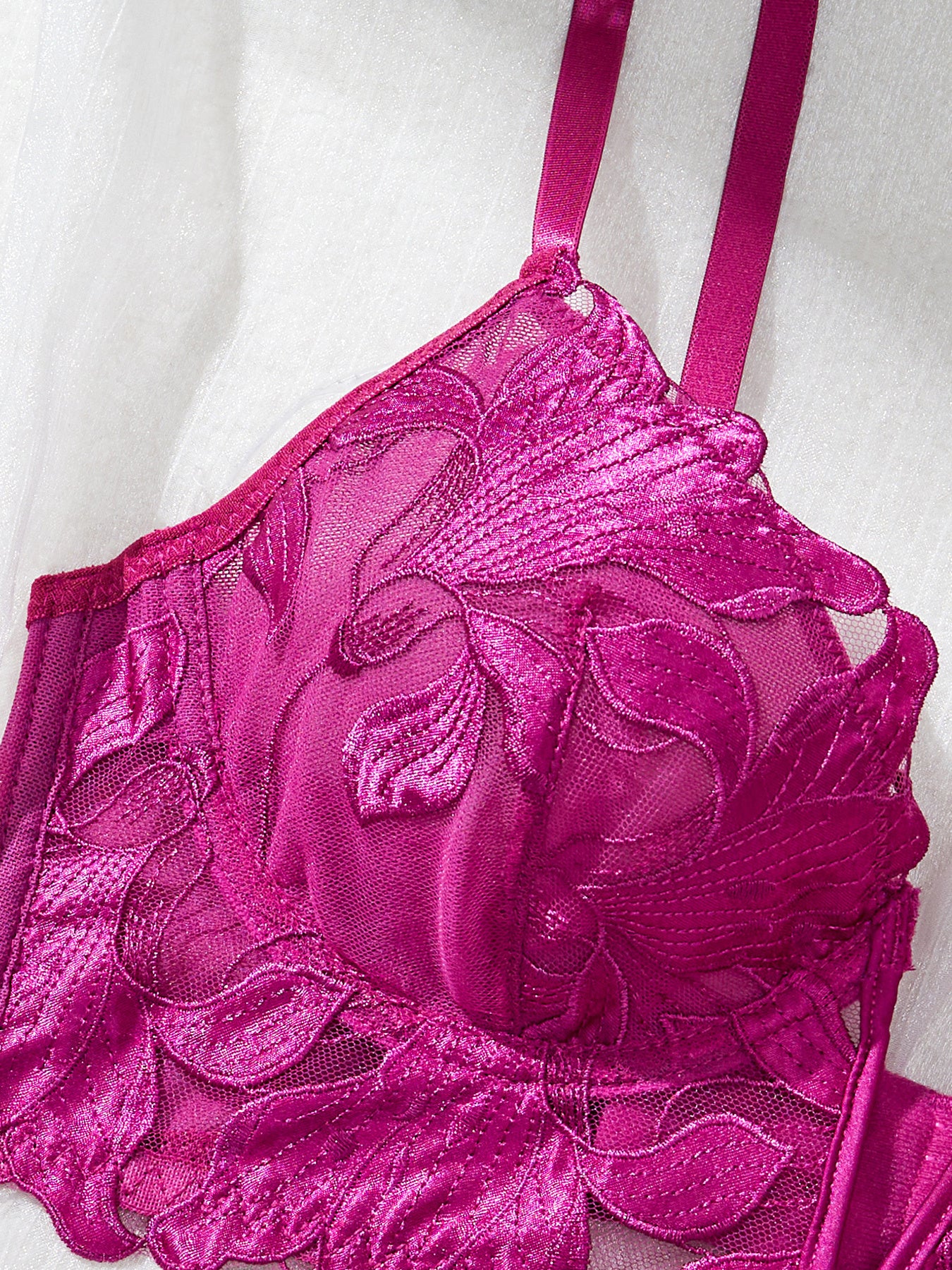 Underwear Set Embroidered Lace Bra Uniform