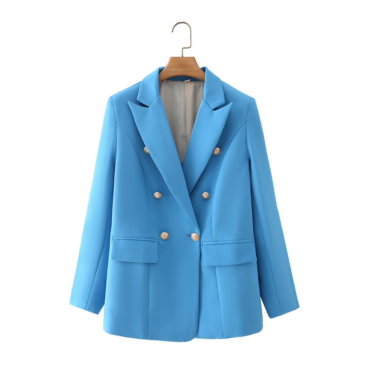 Women's long-sleeved suit Short double-breasted jacket