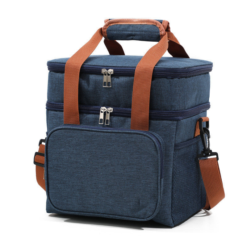 Outdoor With Meals Double Handheld Crossbody Insulation Bag