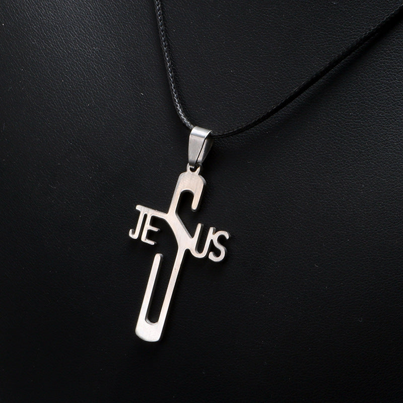 JESUS Jesus Cross Necklace