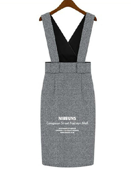 ZARA COLLECTION New Korean Slim Women Spring Sleeveless Woolen Dress Strap Skirt Woolen Vest Vest Skirt