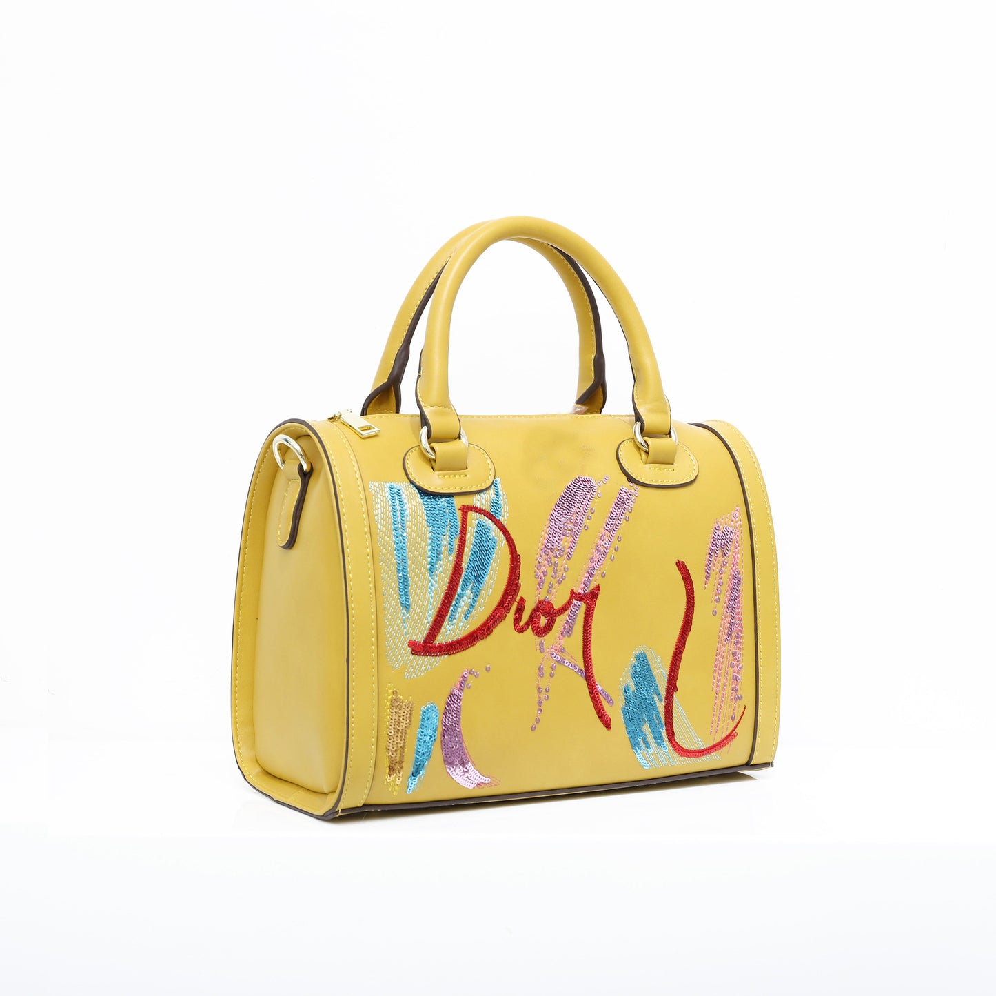 DIOR Round Women's Pu embroidered handbag