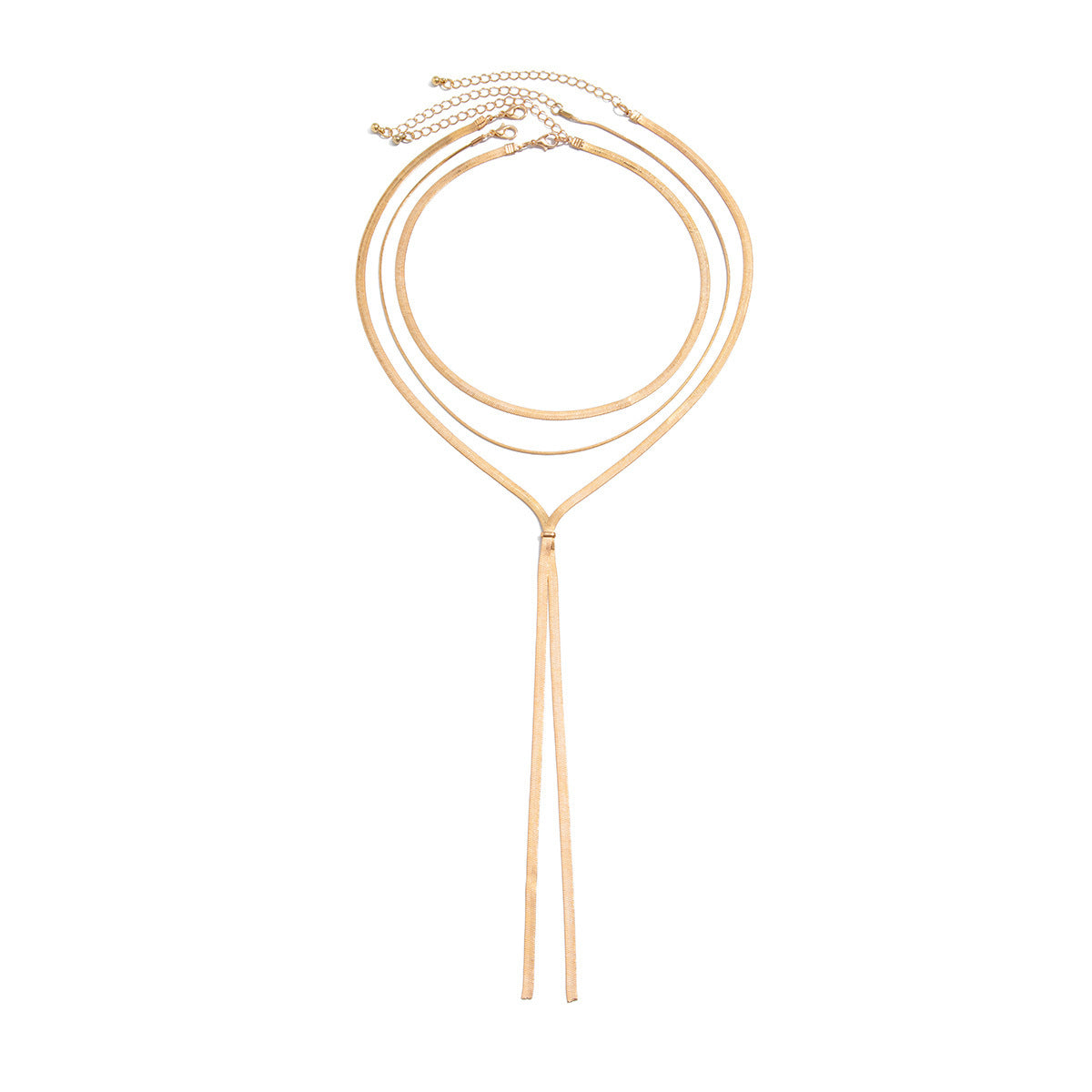 Simple Hip Hop Long Clavicle Chain