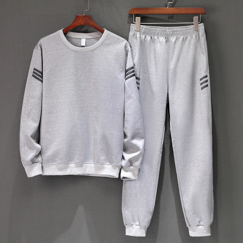 Casual Sports Suit Spring And Autumn Plus Size Long-sleeved Sweater Two-piece Suit