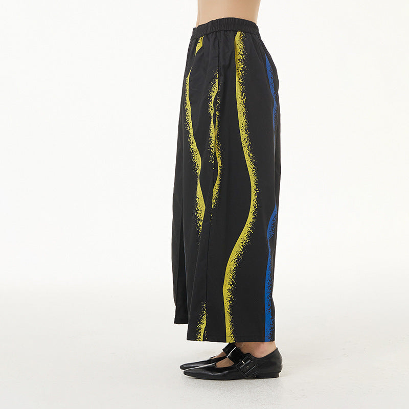 ZARA COLLETION Plus Size Women's Color Striped Printed Pants