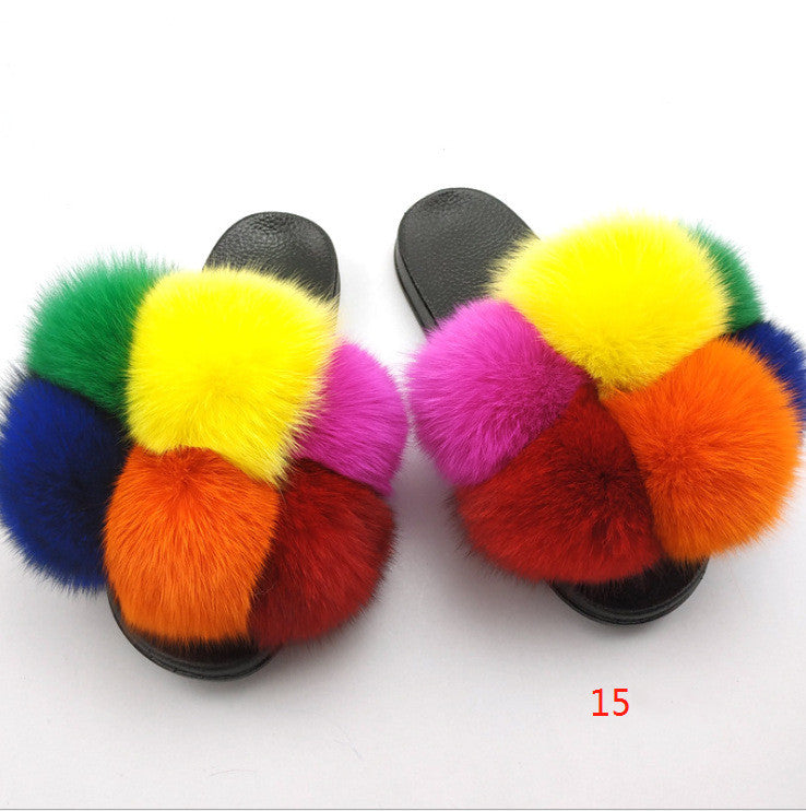 Fox and raccoon fur nails SHOES