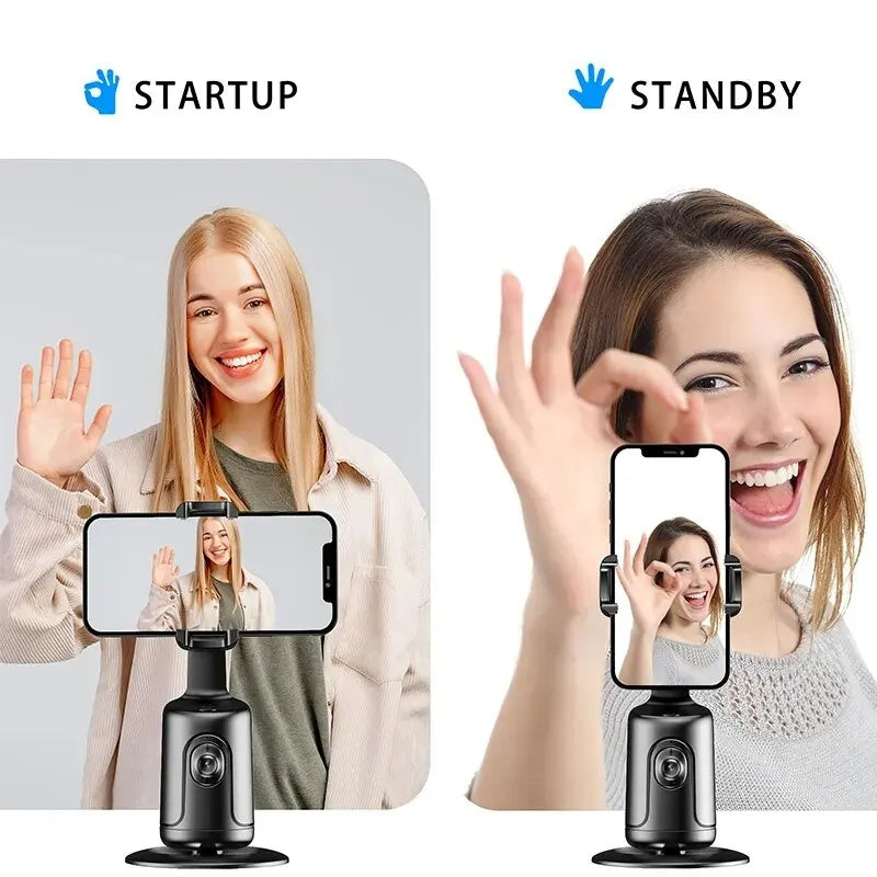 360 Auto Face Tracking Gimbal AI Smart Gimbal Phone Holder For Smartphone Video Vlog Live Stabilizer Tripod