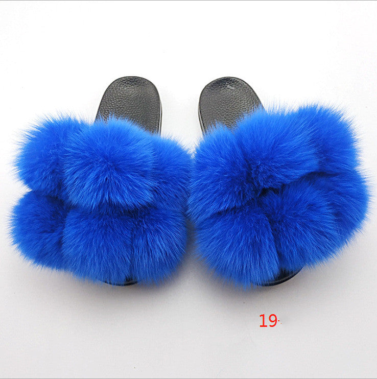 Fox and raccoon fur nails SHOES