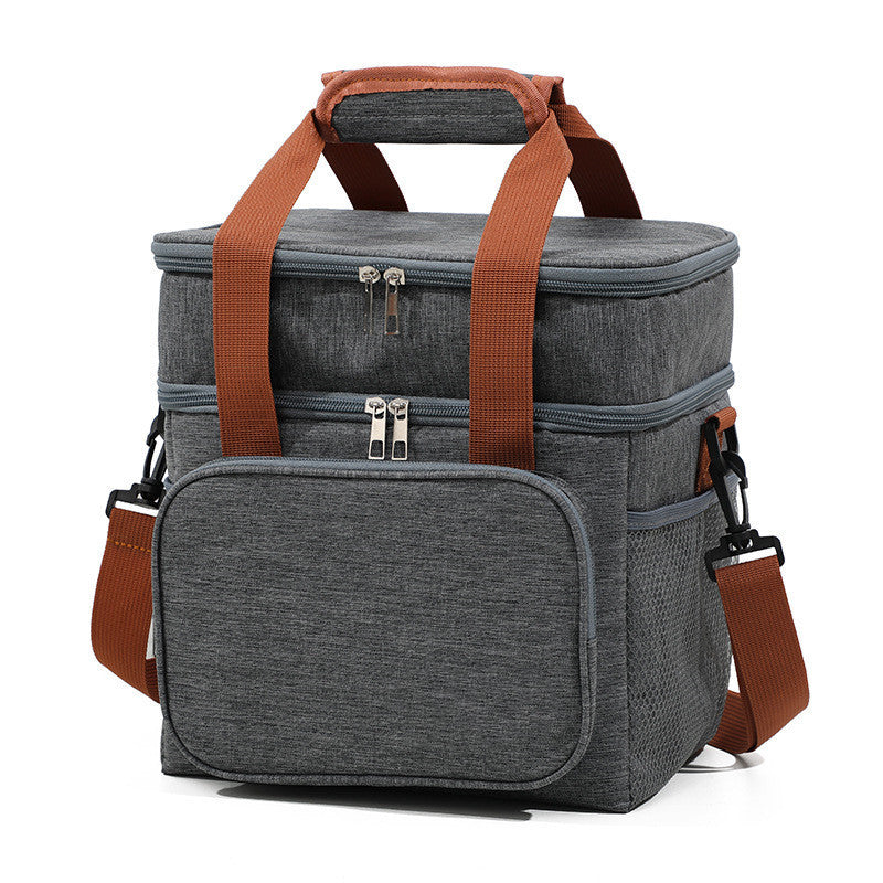 Outdoor With Meals Double Handheld Crossbody Insulation Bag