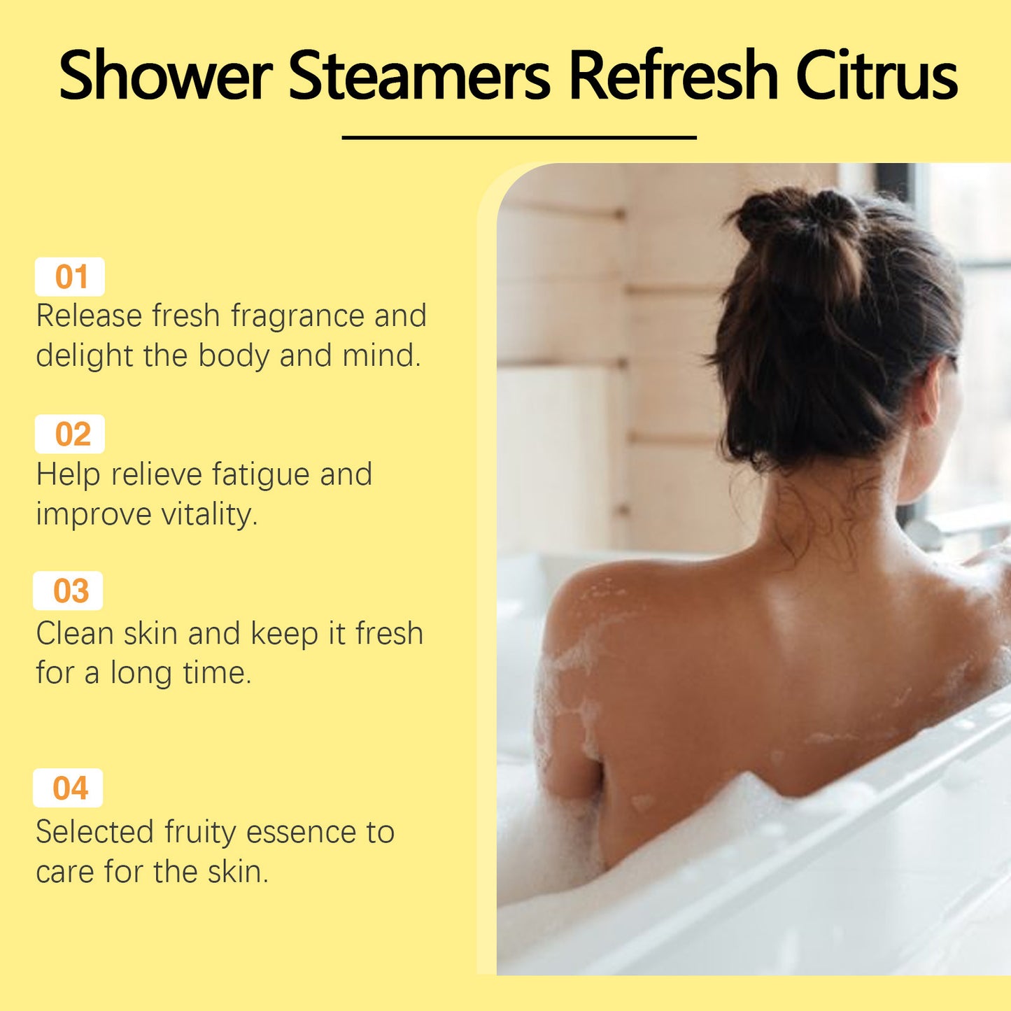 Citrus Mild Nourishing Moisturizing Aromatherapy Shower Tablets