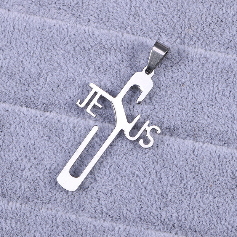 JESUS Jesus Cross Necklace