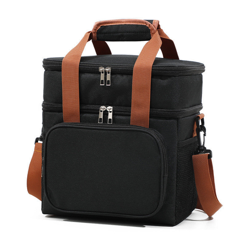 Outdoor With Meals Double Handheld Crossbody Insulation Bag
