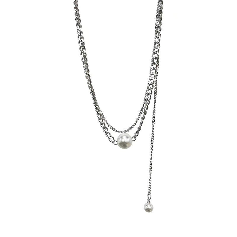 Titanium Steel Niche Design Simple Personality Clavicle Chain