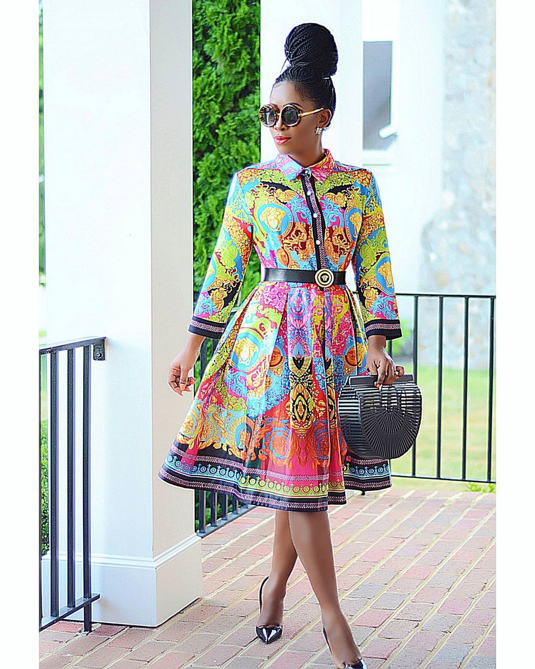 Women's digital print dress