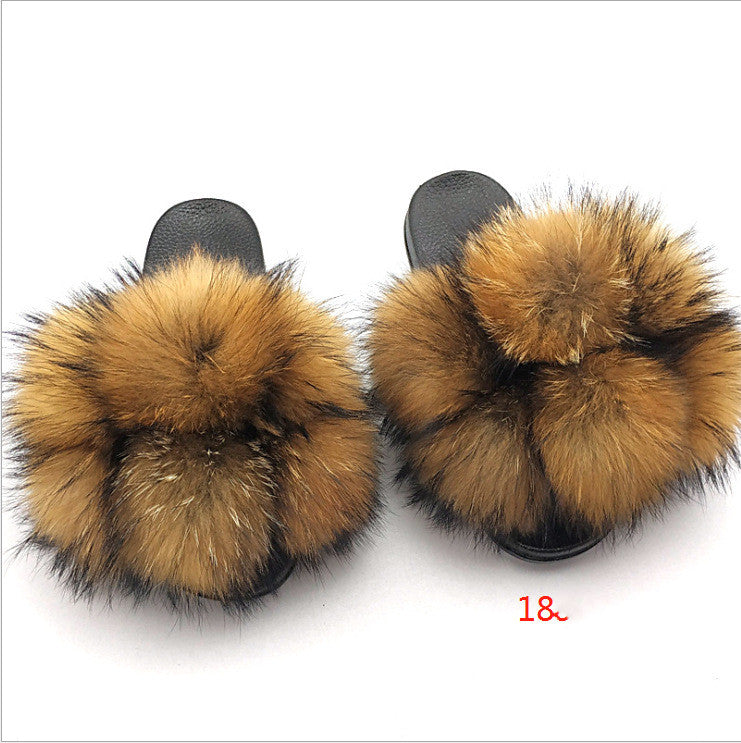 Fox and raccoon fur nails SHOES