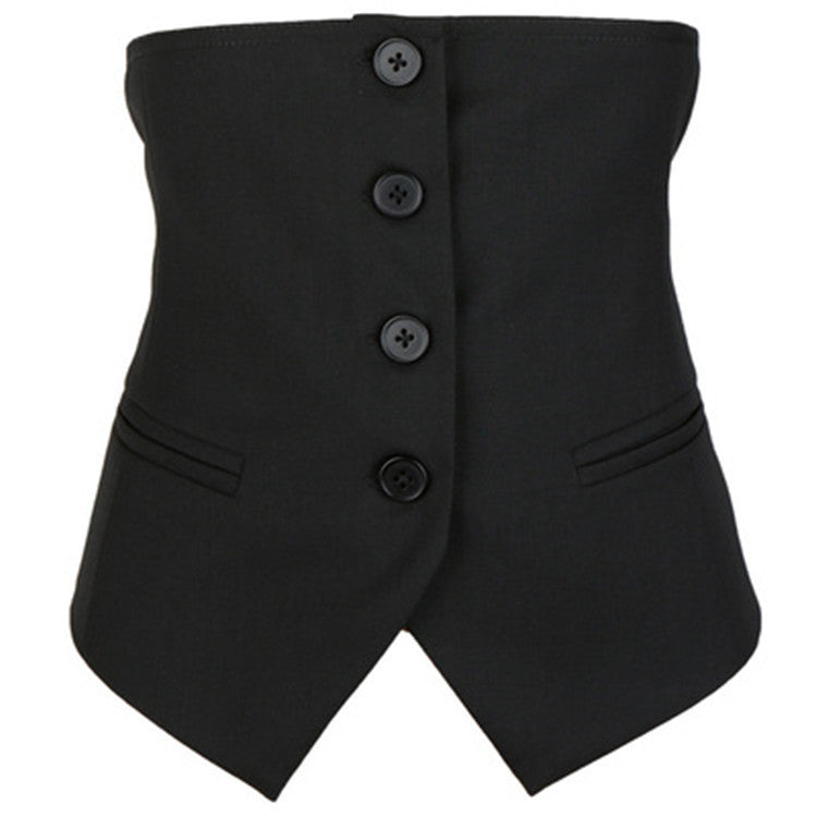 ZARA COLLECTION Women's Personalized Adjustable Waist Half Suit Vest