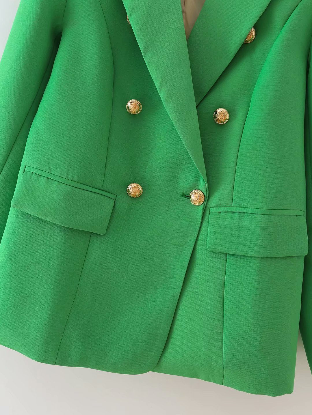 Women's long-sleeved suit Short double-breasted jacket