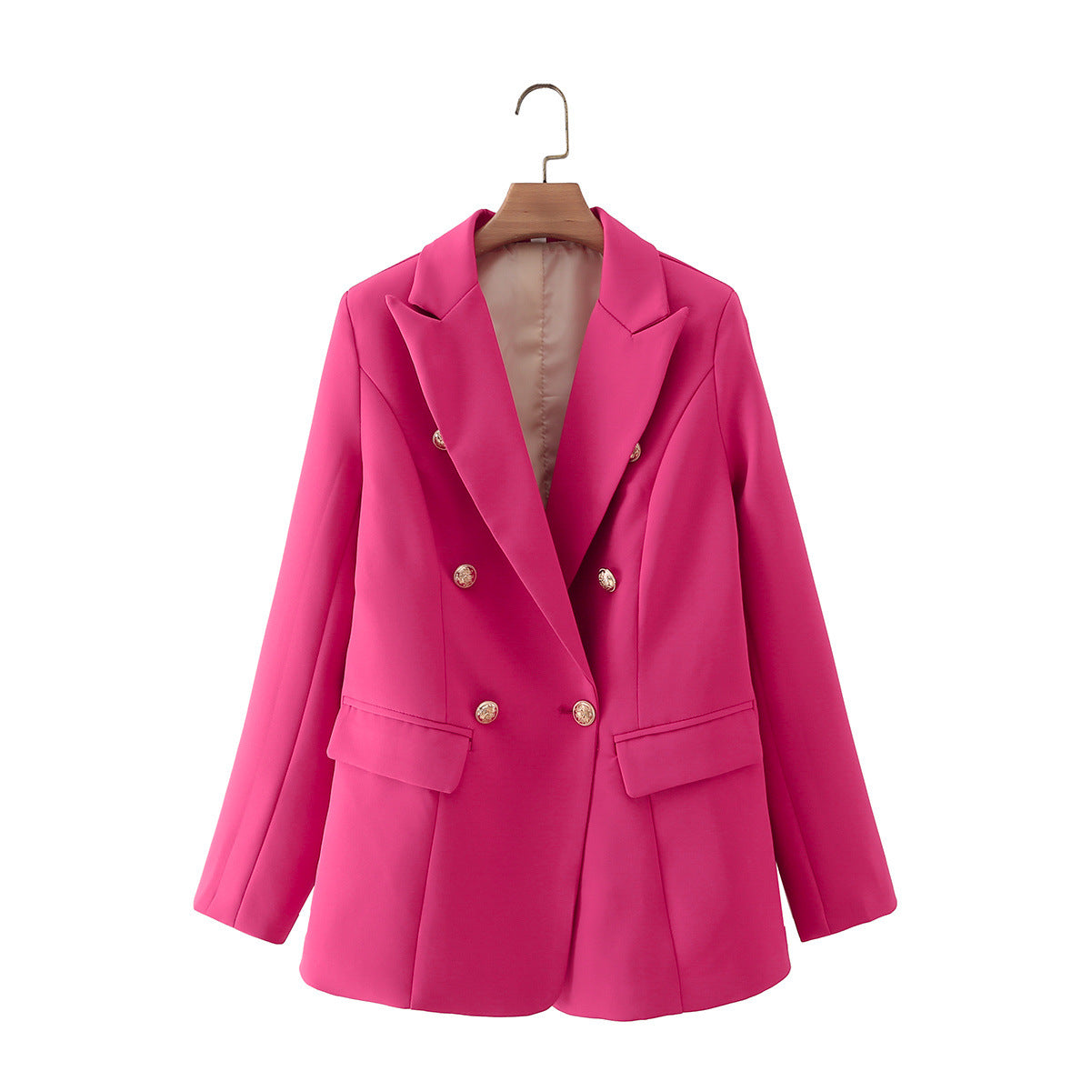 Women's long-sleeved suit Short double-breasted jacket