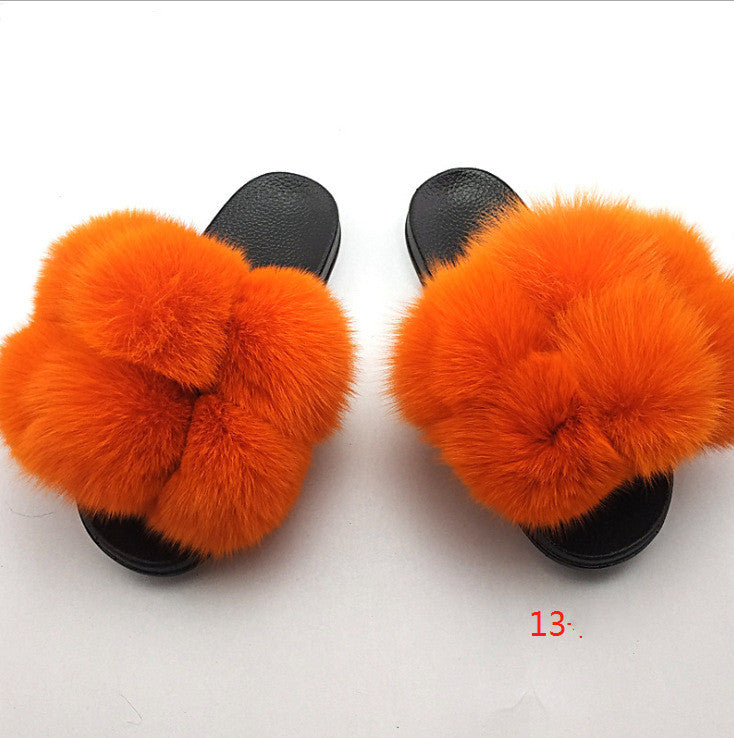 Fox and raccoon fur nails SHOES
