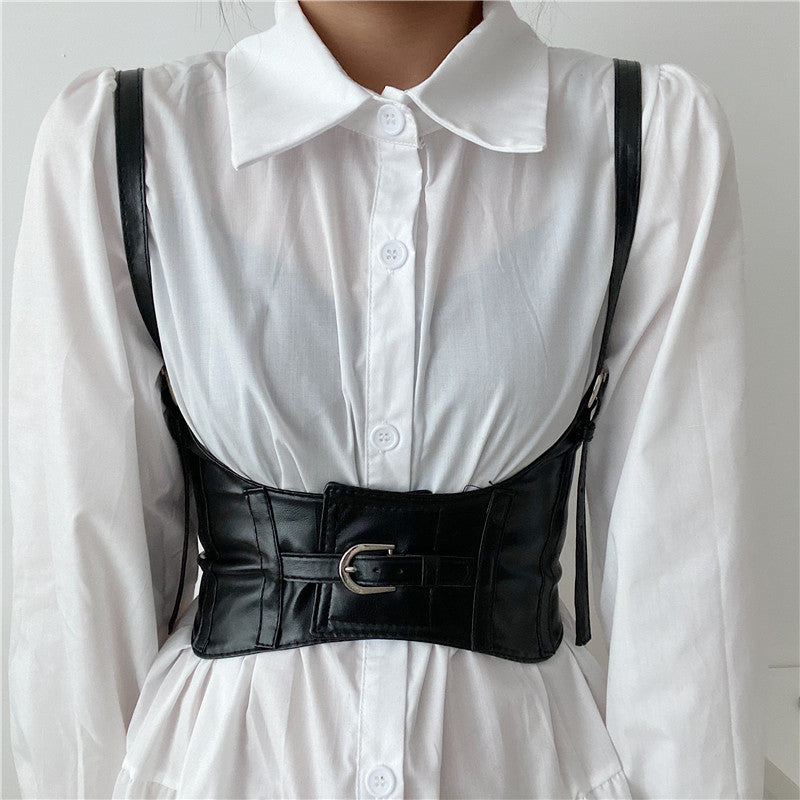 Outer Wear Waist With Dress Shirt Suit Elastic Waistband