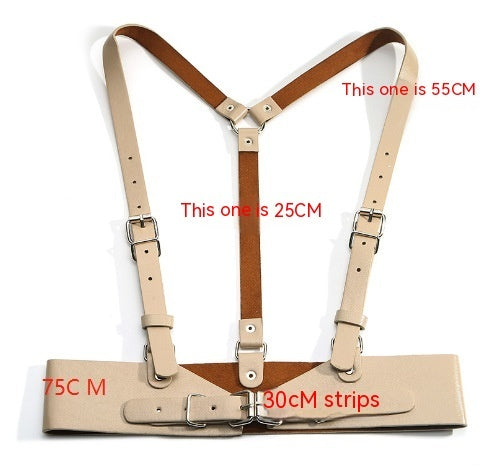 Women's Punk Suspenders With Skirt Girdle Belt