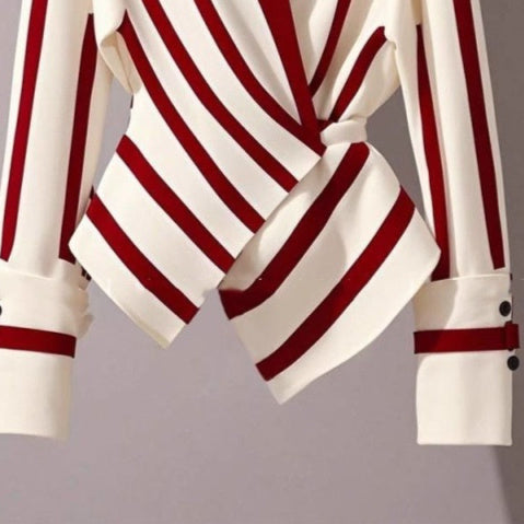 ZARA COLLECTION High-end Long-sleeved Striped Shirt