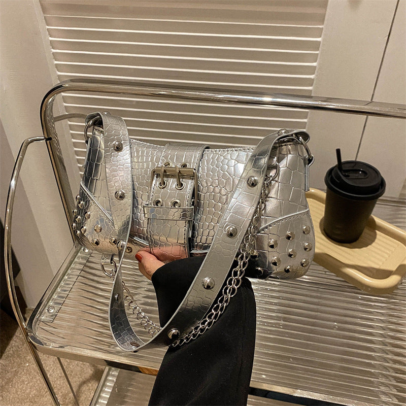 Fashionable Texture Commute Leisure Shoulder Handbag