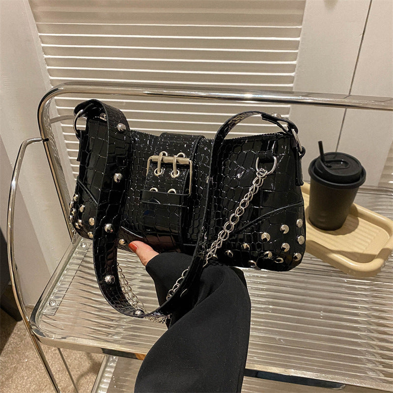Fashionable Texture Commute Leisure Shoulder Handbag