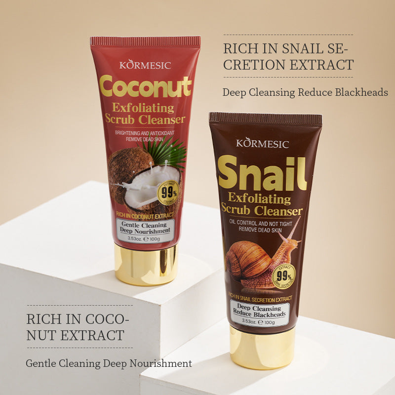 Aloe Verra, Papaya, Coconut and Snail Cleanser English Plant Frosted Facial Cleanser