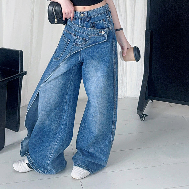 ZARA COLLECTION Summer Vest Jeans Loose Straight Wide Leg Pants