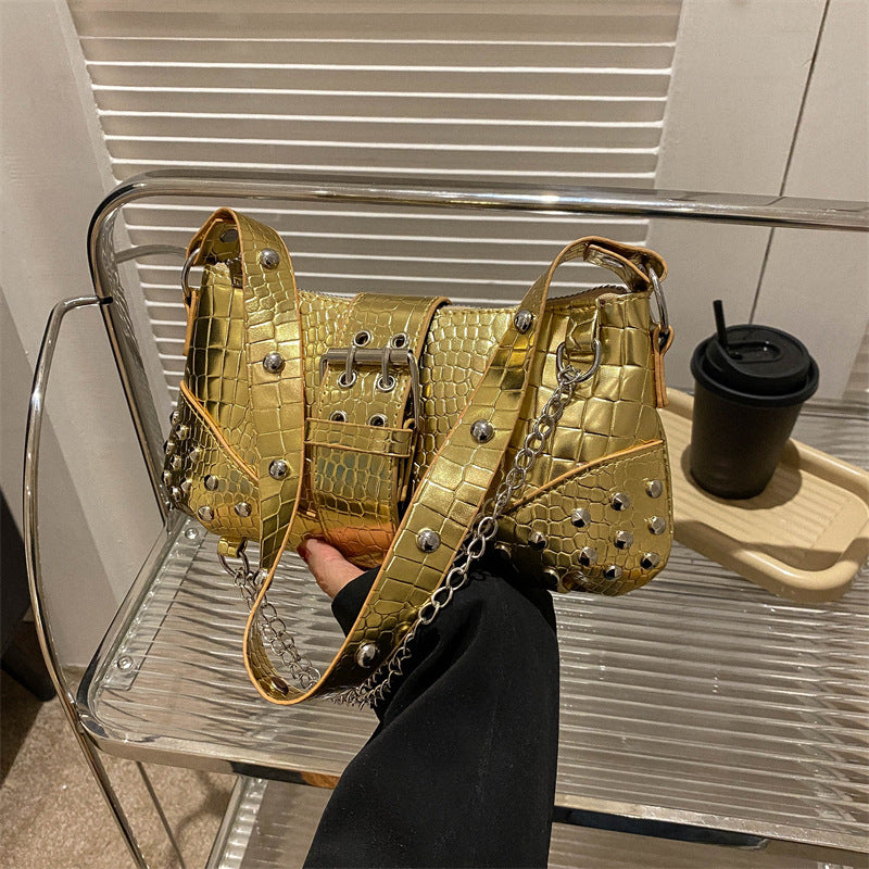 Fashionable Texture Commute Leisure Shoulder Handbag
