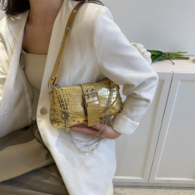 Fashionable Texture Commute Leisure Shoulder Handbag