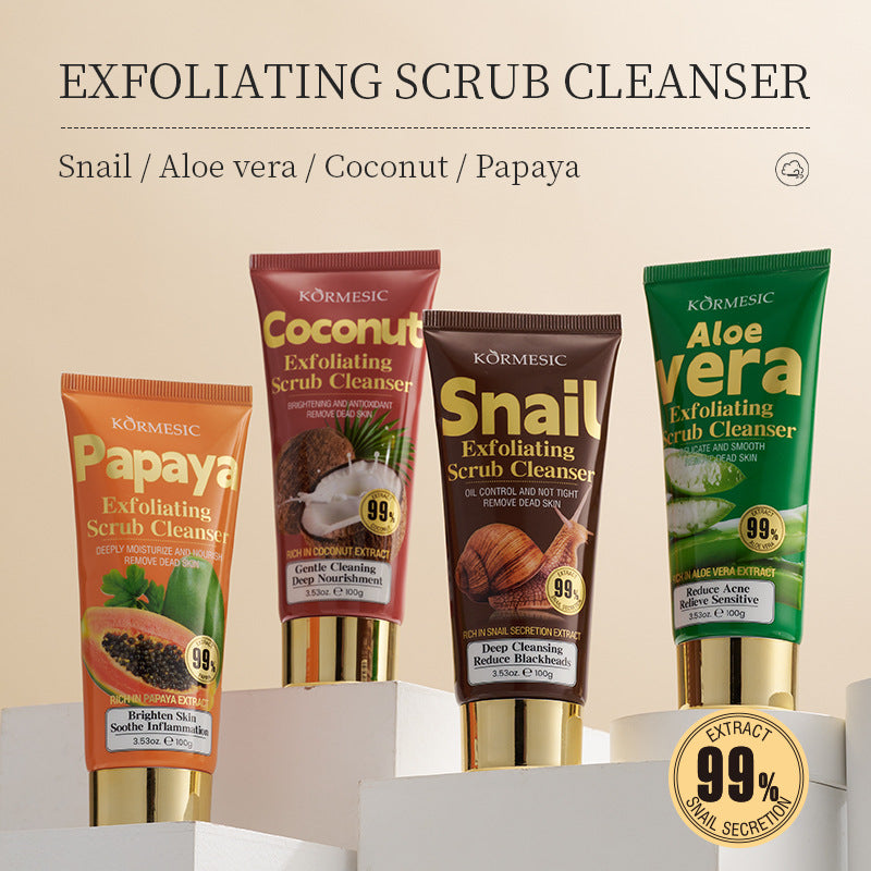 Aloe Verra, Papaya, Coconut and Snail Cleanser English Plant Frosted Facial Cleanser