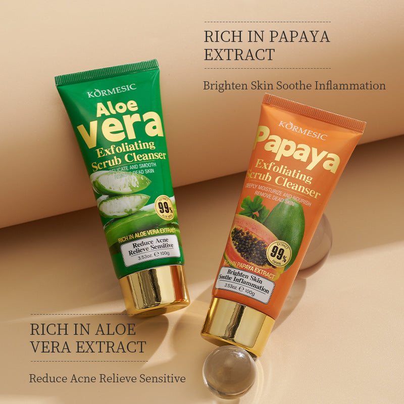 Aloe Verra, Papaya, Coconut and Snail Cleanser English Plant Frosted Facial Cleanser