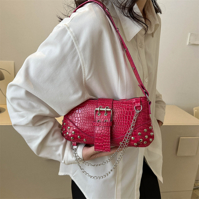 Fashionable Texture Commute Leisure Shoulder Handbag