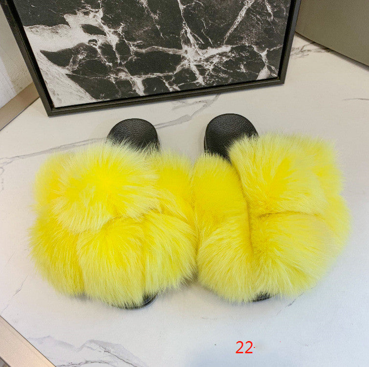 Fox and raccoon fur nails SHOES