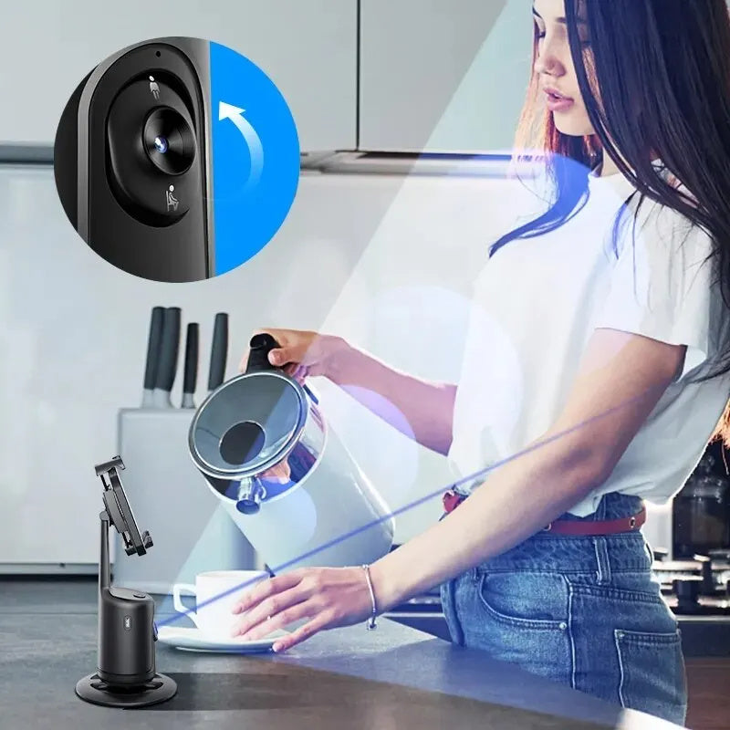 360 Auto Face Tracking Gimbal AI Smart Gimbal Phone Holder For Smartphone Video Vlog Live Stabilizer Tripod