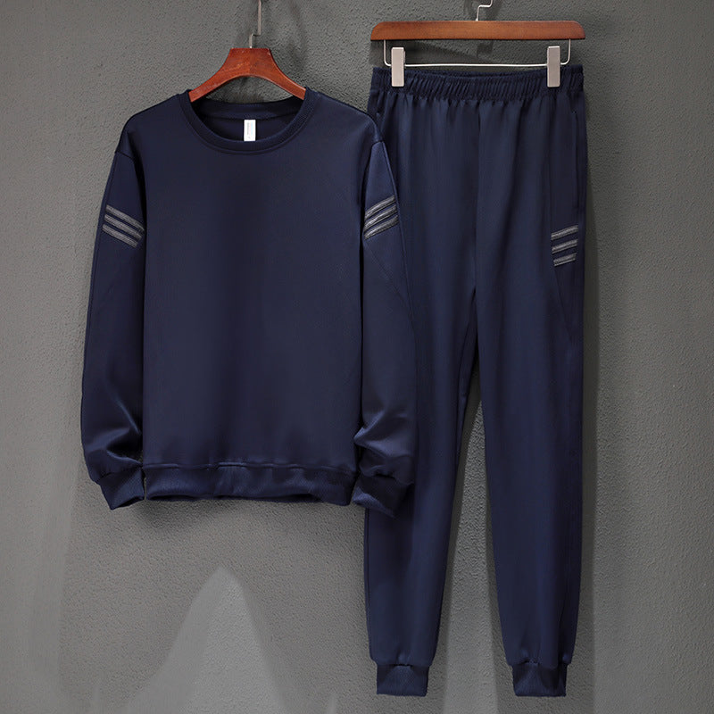 Casual Sports Suit Spring And Autumn Plus Size Long-sleeved Sweater Two-piece Suit