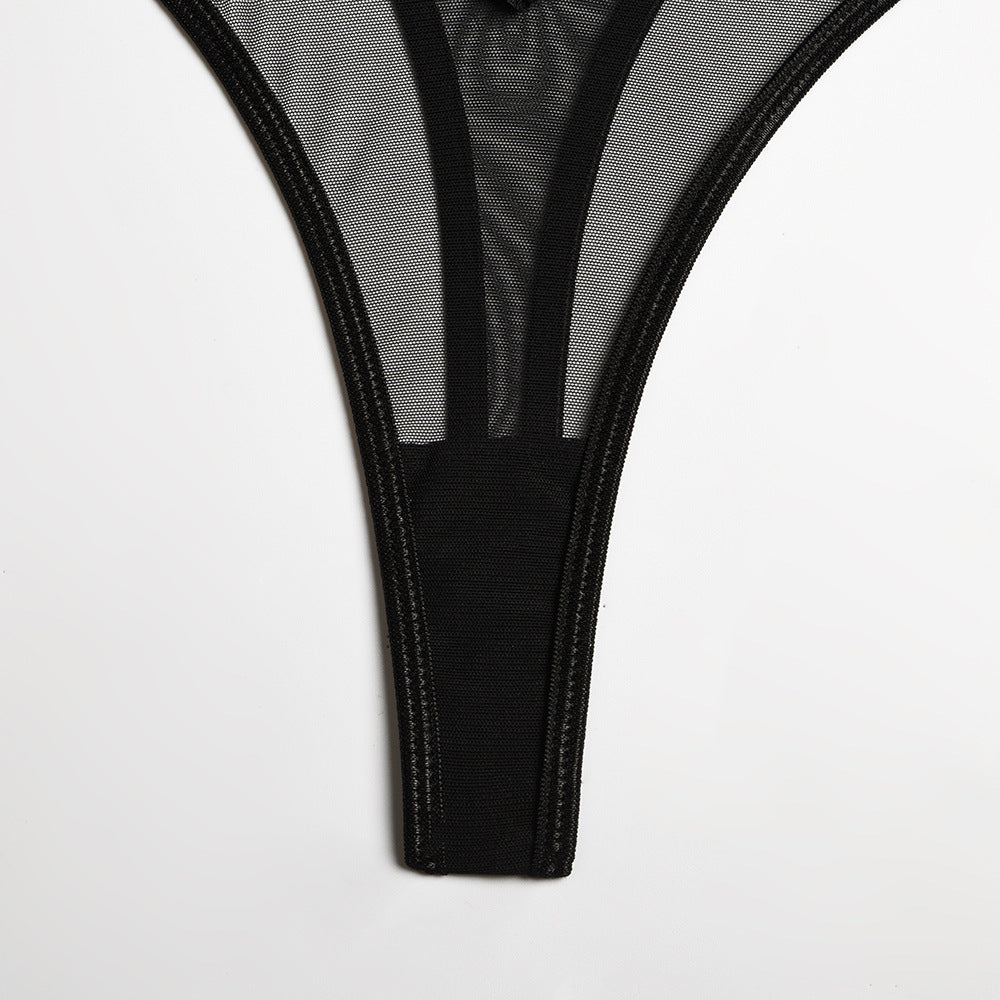 European And American Interest Onesie Mesh Stitching