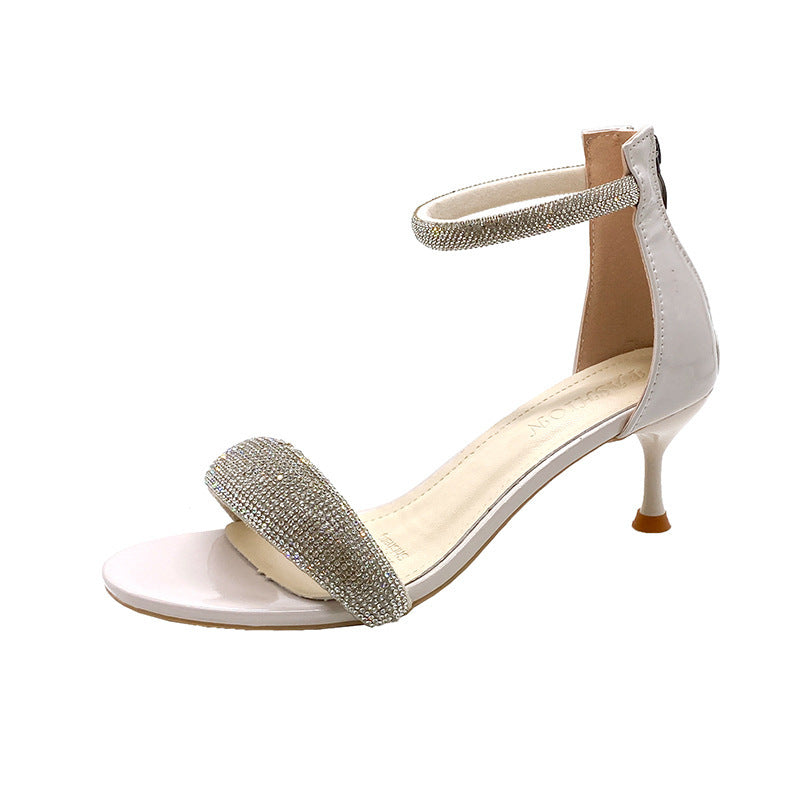 wedding Sandals Round Toe High Heels