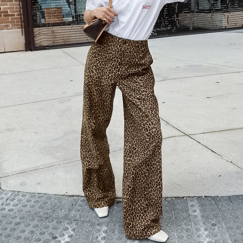 ZARA COLLECTION Fashion High Waist Wide Leg Trousers
