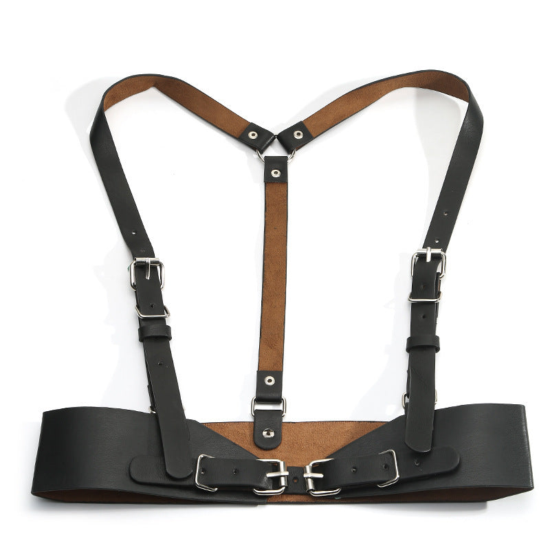 Women's Punk Suspenders With Skirt Girdle Belt